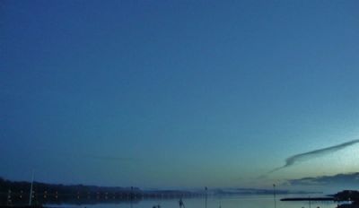 04:00 i Lemvig Havn med dis og lys